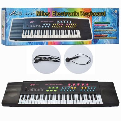 Фото товару Синтезатор для дітей - 44 клавіші, з мікрофоном і роботою від мережі,  3738 pia