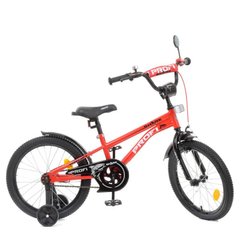 Фото товара - Детский двухколесный велосипед колеса 18 дюймов красный, серия Shark, Profi Y18211-1