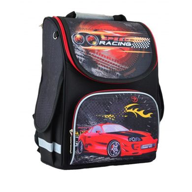 Ранец (рюкзак) - каркасный школьный для мальчика - Скорость Гоночная машина, PG-11 Speed Racing, 554547, 1 Вересня 554547