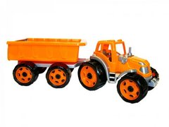 Трактор с прицепом ТехноК (оранжевый), ТехноК 3442