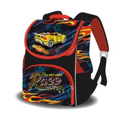 Школьные Ранцы - фото Ранец (ортопедический рюкзак для начальной школы) - для мальчика - Машинка, гонки