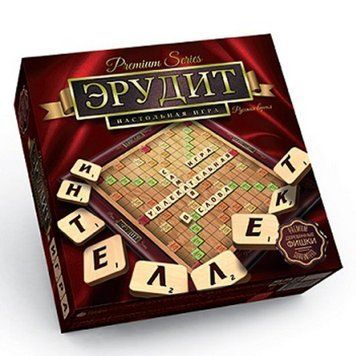 Классическая настольная игра Эрудит&nbsp;для всей семьи и любого возраста, премиум серия, деревянные фишки,&nbsp;G-ER-U