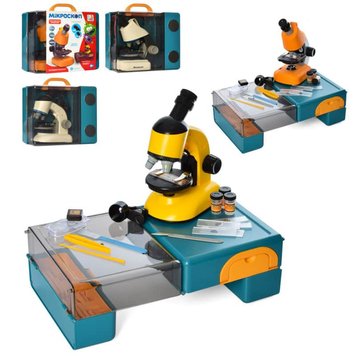 Limo Toy SK 0029 - Портативна дитяча лабораторія з мікроскопом | переносний столик для ісследнованій