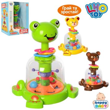 Limo Toy SL83012-13-14 - Юла Дитяча у вигляді тварин (на вибір) - жабка тигр, ведмідь