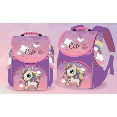 Ранец (рюкзак) - короб ортопедический для девочки - Пони (Литл Пони) единорог, фиолетовый,Space​​​​​​​ 988767, Space 988767