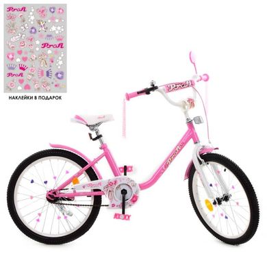 Дитячий двоколісний велосипед для дівчинки 20 дюймів рожевий