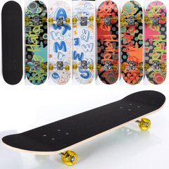 Скейты, пенни борды - фото Детский скейтборд, деревянная доска и алюминиевая подвеска, прозрачные колеса