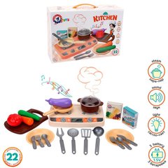 Фото- ТехноК 5620 Детская кухня с плитой и набором аксессуаров - эффект пара в категории Детские Кухни