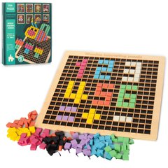 Мозаїка дитяча - фото Іграшка - дерев'яна мозаїка, з різнокольоровими блоками