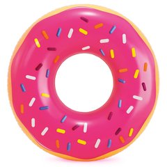 Фото товара - Надувной круг - розовый Пончик, 114 см, 56256, INTEX 56256