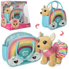 Интерактивные игрушки для девочек - фото Собачка Кики, в сумочке с радугой, музыкальная (укр), M 4506