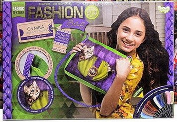 FBG-01-05  - Набір для творчості Вишивка сумки (кошеня) в стилі муліне Fashion Bag