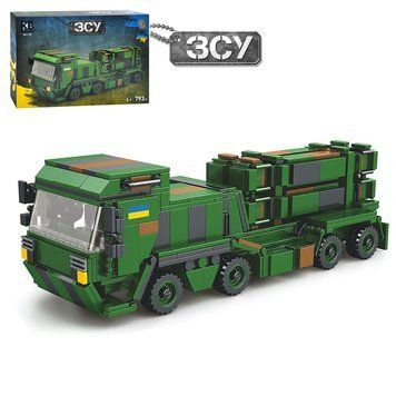 Конструктор - вооружение ВСУ - Patriot - зенитно-ракетный комплекс - 793 детали -  Kids Bricks   KB 1121 - изображение