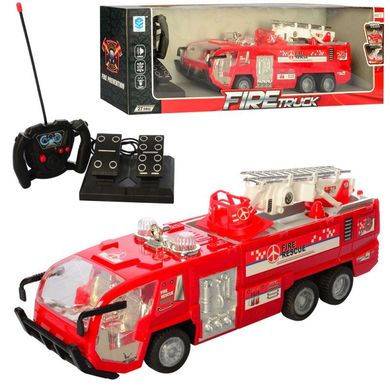 Пожарная машина 37 см на радиоуправлении, свет, звук, 6789-28,  6789-28