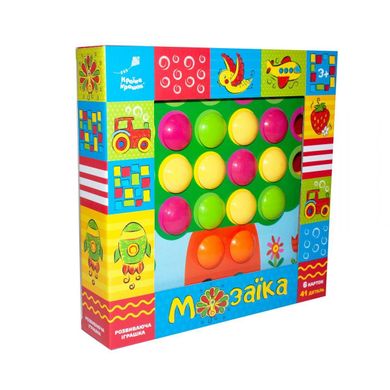 Фото товару Розвиваюча іграшка - Мозаїка для малюків з великими деталями, KI-7061,  KI-7061