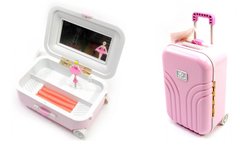 Шкатулки - фото Дитяча Шкатулка з дзеркалом у вигляді валізи, 7710A  - замовити за низькою ціною Шкатулки в інтернет магазині іграшок Сончік