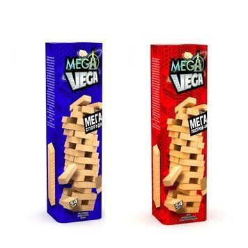 Настольная Игра &laquo;VEGA&raquo; EXTREME - Башня или Вега, Дженга&nbsp;из деревянных деталей 54&nbsp;элементов, Украина