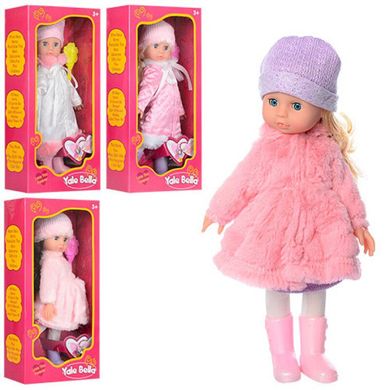 Фото товару Лялька класична Белла, закриває очі, довге густе волосся для зачісок, розчіска, зимовий одяг,  R200F-H