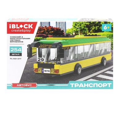 Конструктор міський транспорт - автобус - 254 деталі, Iblock PL-921-377