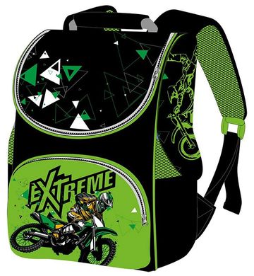 Фото товара - Ранець (рюкзак) - короб ортопедический для мальчика - Мотоцикл гонка Экстрим, Smile 988550, Smile 988550
