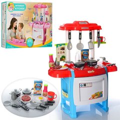 Фото товара - Детская Кухня, посуда, плита, духовка, звук, свет, детский игровой набор кухня, WD-B18,  WD-B18