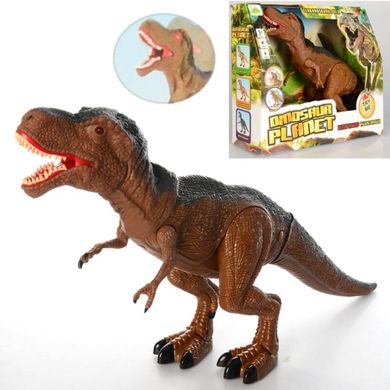 Игрушка динозавр 53 см ходит, звуковые и световые эффекты, Dino World, Животные динозавр RS6127