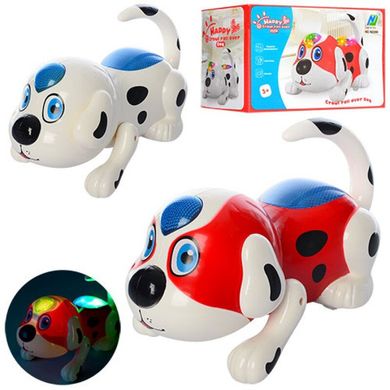 Фото-  090 Роботизований собачка 20 см, ходить, перевертається, зі світловими і звуковими ефектами, 090 у категорії Інтерактивні іграшки для малюків