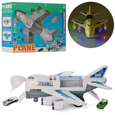 Фото товару Ігровий набір – вантажний літак (39 см) з машинками,  KB670-1