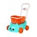 Фото Іграшкові магазини, каси Дитяча візок з кошиком у вигляді котика (бірюзовий)