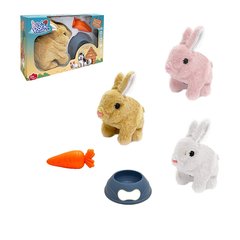 Интерактивные игрушки  - фото Интерактивный игрушечный кролик со звуковыми эффектами, умеет ходить