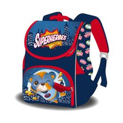 Школьные Ранцы - фото Ранец (школьный рюкзак) - для мальчика - мишка супер-герой - заказать по низкой цене Школьные Ранцы в интернет магазине игрушек Сончик