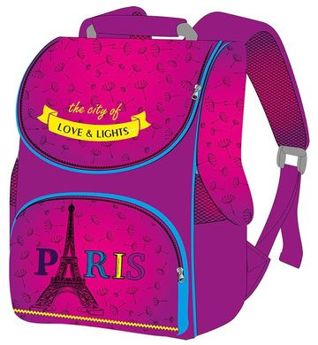 Фото товара - Ранец (рюкзак) - короб ортопедический для девочки - Париж, Эйфелевая башня, Smile 988613, Smile 988613