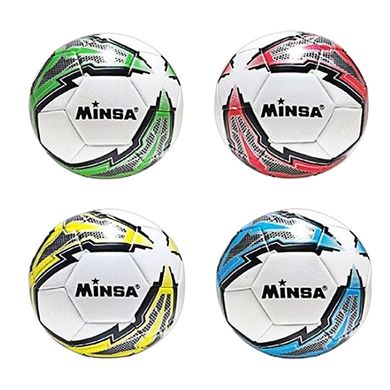 Мяч футбольный, в ассортименте, материал - TPE, 5 размер, Minsa MS 3487