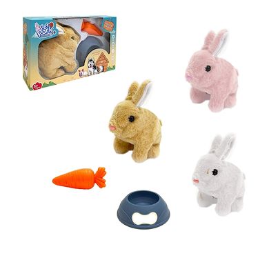 RA004-4|5|6 - Интерактивный игрушечный кролик со звуковыми эффектами, умеет ходить