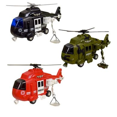 Фото товара - Вертолет инерционный спасательный (полицияЮ пожарник), на выбор, Автопром  7674ABC, WY761A/B