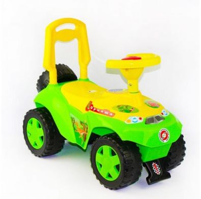 Фото товара - Машинка для катания Ориоша (зеленый), каталка толокар - машина детская, для мальчиков, Орион 198