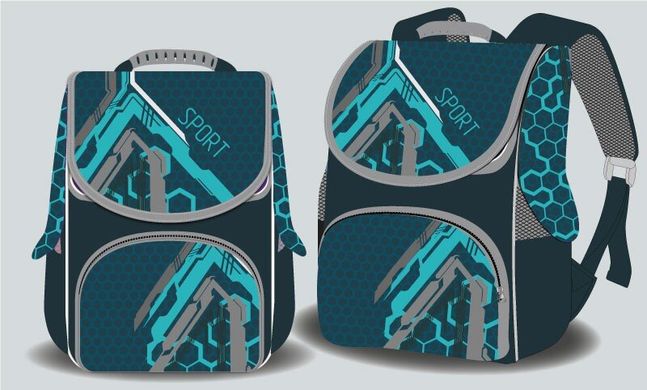Фото товару Ранець (рюкзак для школи на 1-ий клас) - для хлопчика - Спорт, Space 988797