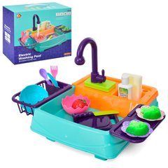 Детская кухня - Набор из мойки (с льющейся водой) и набором продуктов и посуды, Limo Toy 28501
