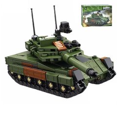 Фото товару Модель танка - конструктор колекційний - реальний німецький танк Leopard- 261 деталей, Kids Bricks  KB 2018 A