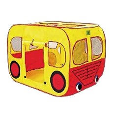 Детские палатки - фото Палатка детская игровая - в виде желтого автобуса
