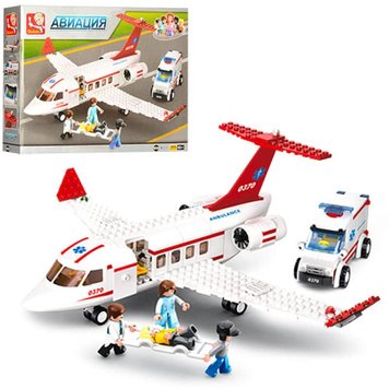 Sluban 0370 sl - Конструктор - самолет скорой помощи для перевозки больных