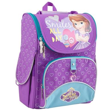 Ранец (рюкзак) - каркасный школьный для девочки розовый - Принцесса София, H-11 Sofia purple, 553269, 1 Вересня 553269
