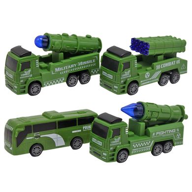 Іграшкові версії військових машинок - набір із 4 одиниць