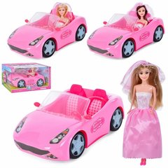 Машина с куклой тип Барби в наборе  -  925-179-180-181