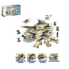 Іграшковий танк із набором машинок, і військової техніки - трансформується в ігровий трек