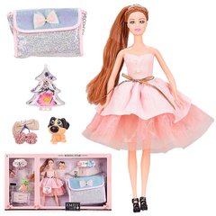 Куклы - фото Шарнирная Кукла Эмили с клатчем, собачкой и аксессуарами - заказать по низкой цене Куклы в интернет магазине игрушек Сончик