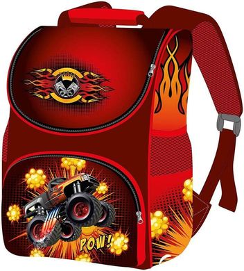 Фото товара - Ранец (школьный рюкзак на 1-3 класс) для мальчика - Машина джип Монстер Трак, Smile 988039, Smile 988039