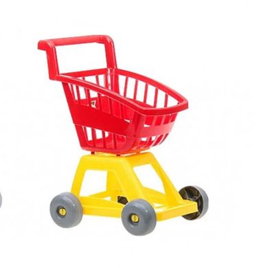 Фото товара - Детская игровая тележка, игра супермаркет, тележка с корзиной для катания и игрушек, 693,  693 orion