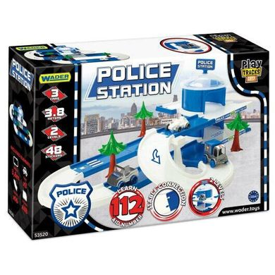 Детский Гараж паркинг трек Полиция, полицейская станция от Вадер Wader Kid Cars 3D, 53520, wader 53520