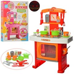 661-91 - Дитяча ігрова Кухня з годинником, духовкою, звук, світло, продукти, посуд, 661-91